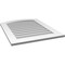 Ekena Millwork Arch Top Surface Mount PVC Gable Vent: Functional, w/ 3-1/2"W x 1"P Standard Frame, 26"W x 34"H GVPAR26X3401SF - alternate 2